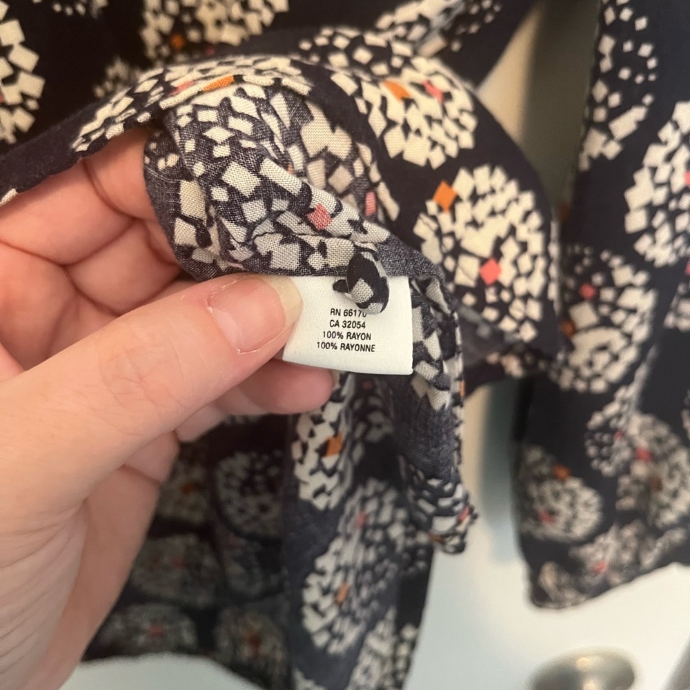 Maeve Patterned Button Up Blouse (Anthropologie) - image 4